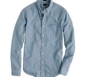 J Crew Slim Japanese chambray shirt